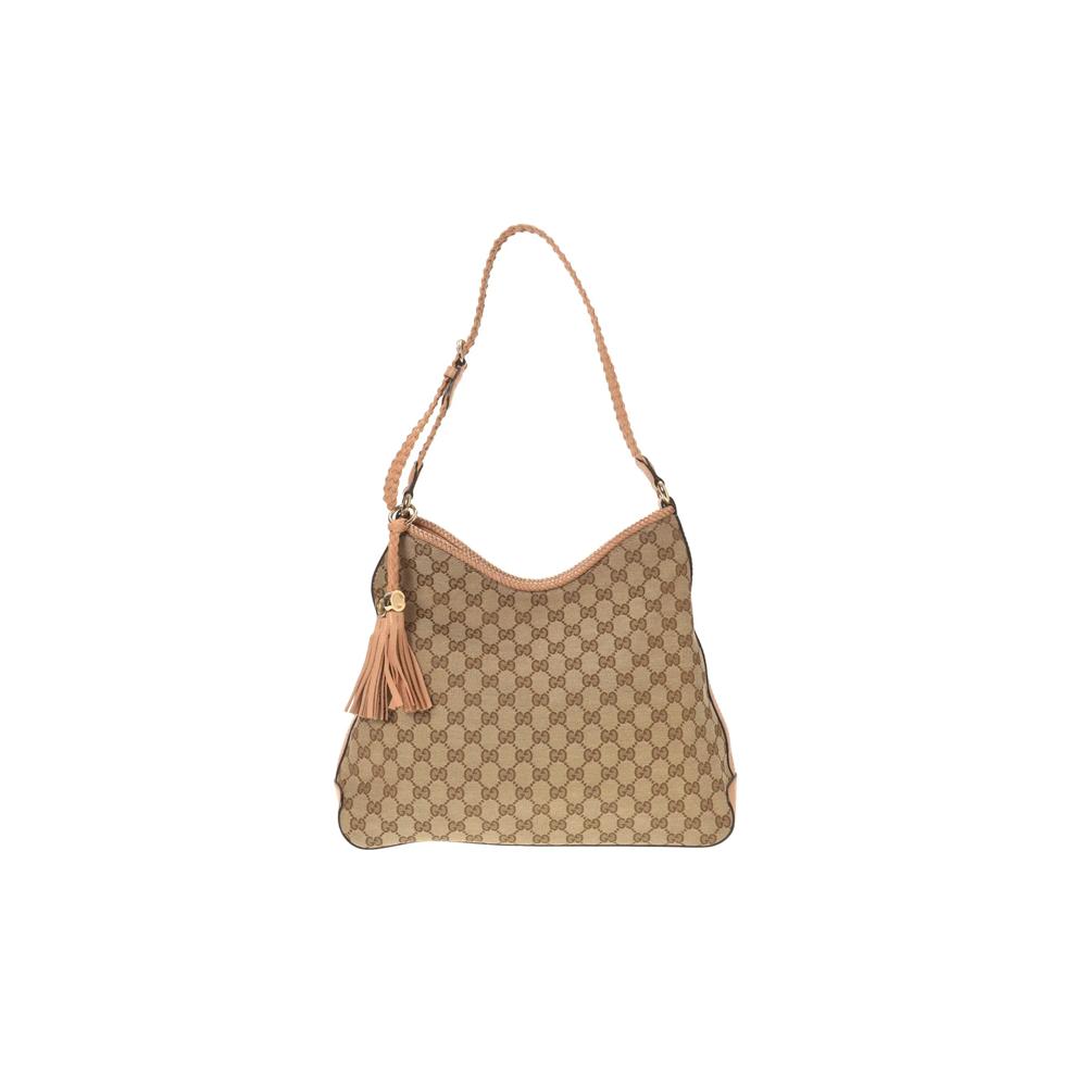 Pre-Owned Gucci Web Strap Bucket Bag – Image 1 of 7