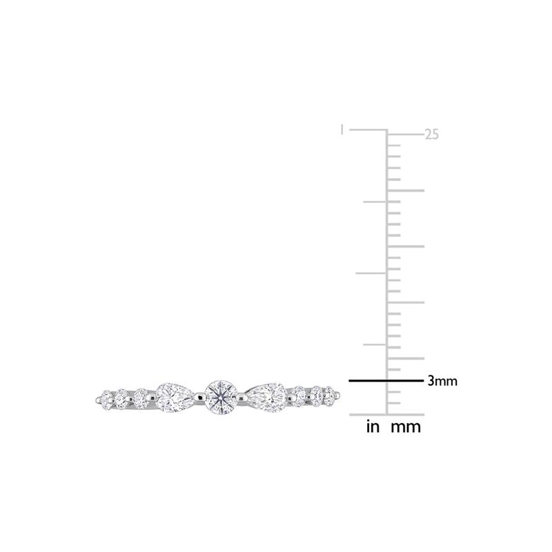 Moissanite Band in Sterling Silver &#40;2/5 ct. dew&#41; – Image 4 of 5