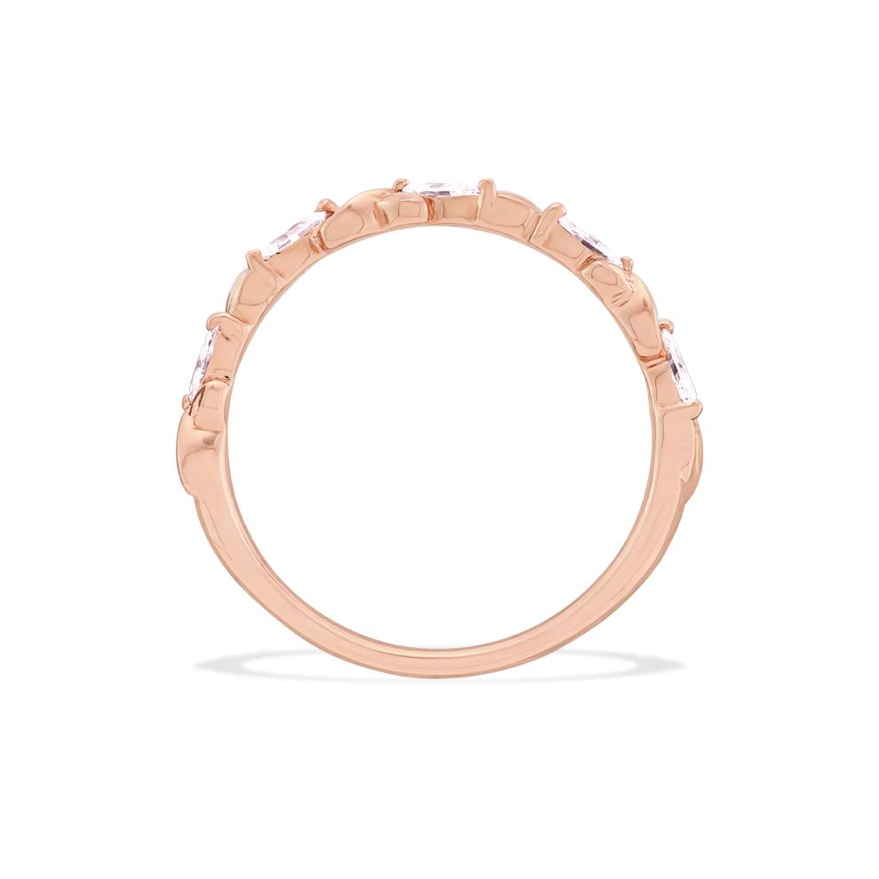 Lab Grown Diamond Marquise Band in 10K Rose Gold (1/4 ct. tw.) – Image 3 of 4