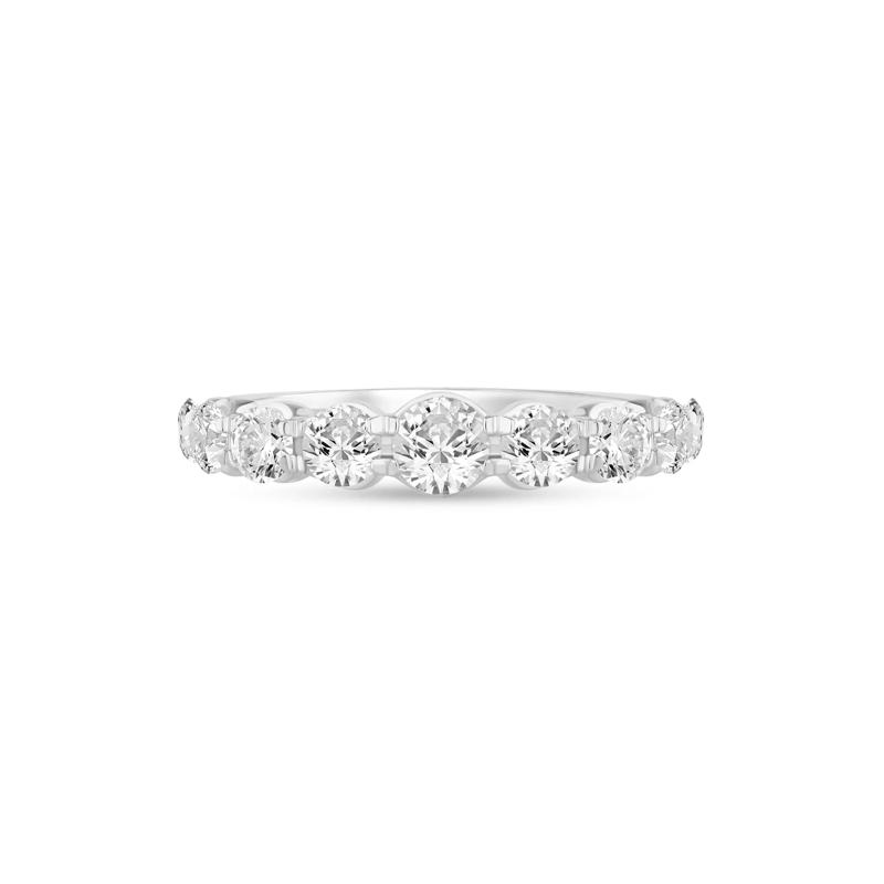 Lab Grown Diamond Shared-Prong Band in 14K White Gold (1 1/2 ct. tw.) – Image 1 of 3