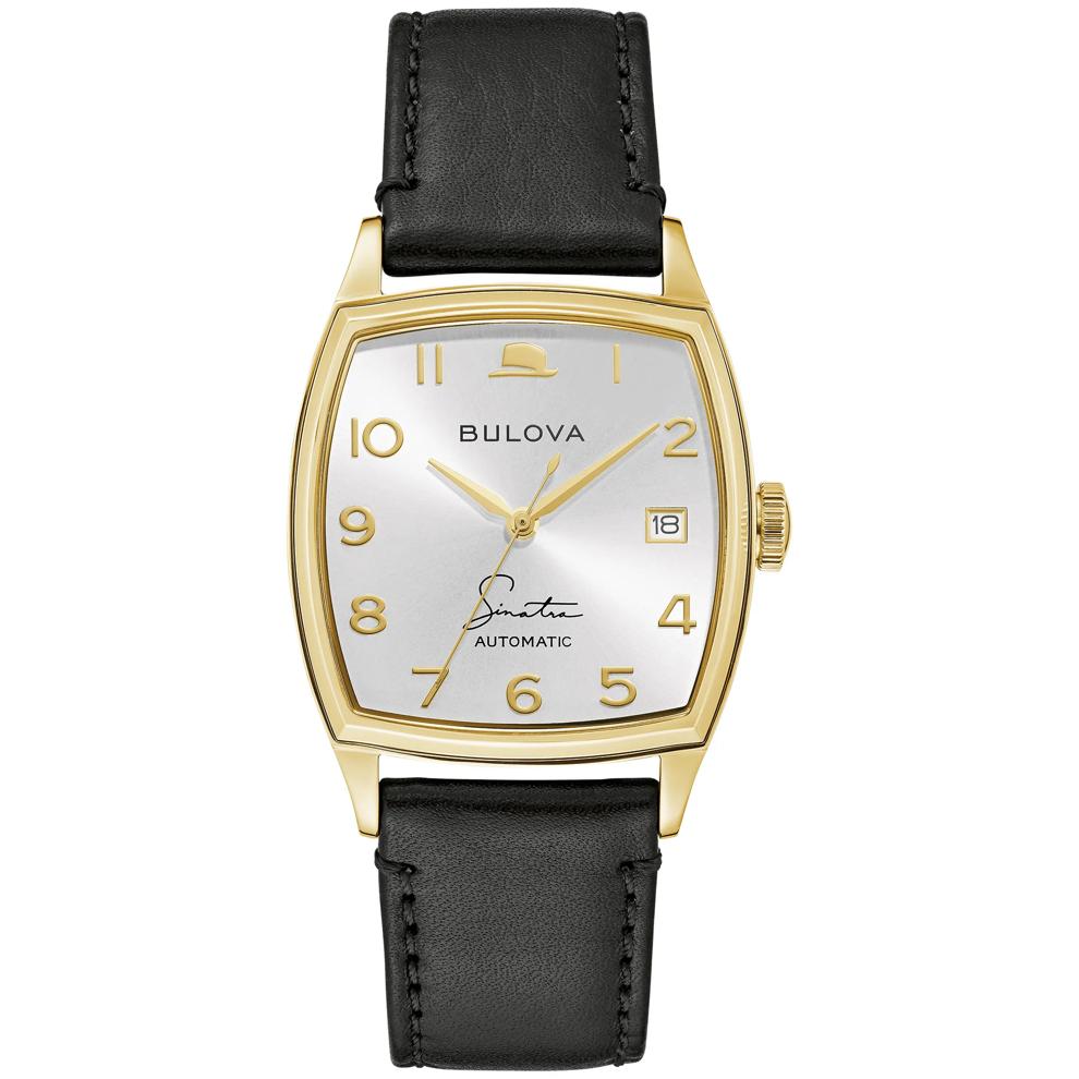 Men's Frank Sinatra Watch in Black Leather – Image 1 of 3
