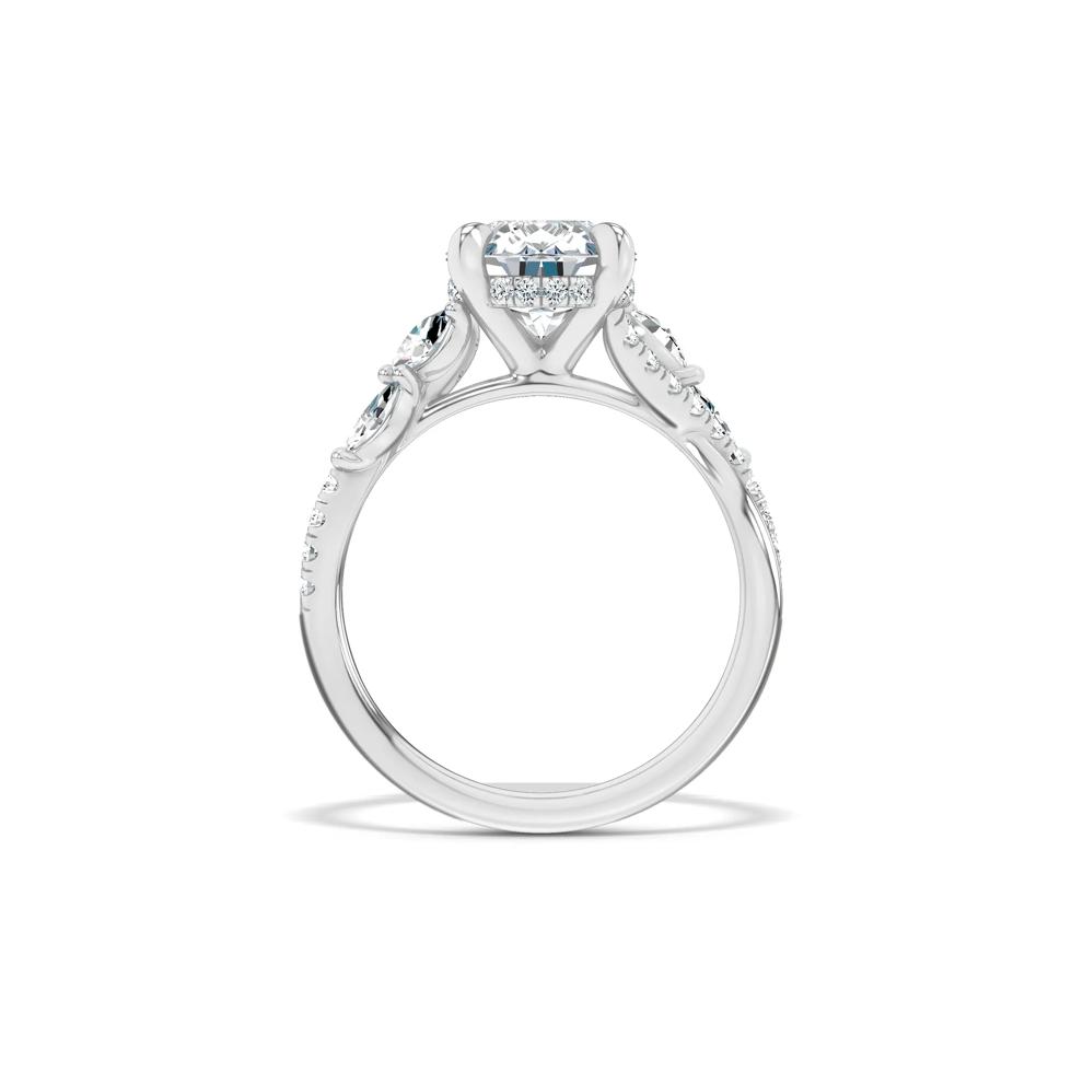 Lab Grown Diamond Pear-Shaped Engagement Ring in 14K White Gold (3 1/2 ct. tw.) – Image 2 of 4