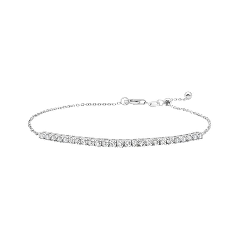 Diamond Chain Bracelet in 10K White Gold &#40;1/2 ct. tw.&#41; – Image 1 of 1