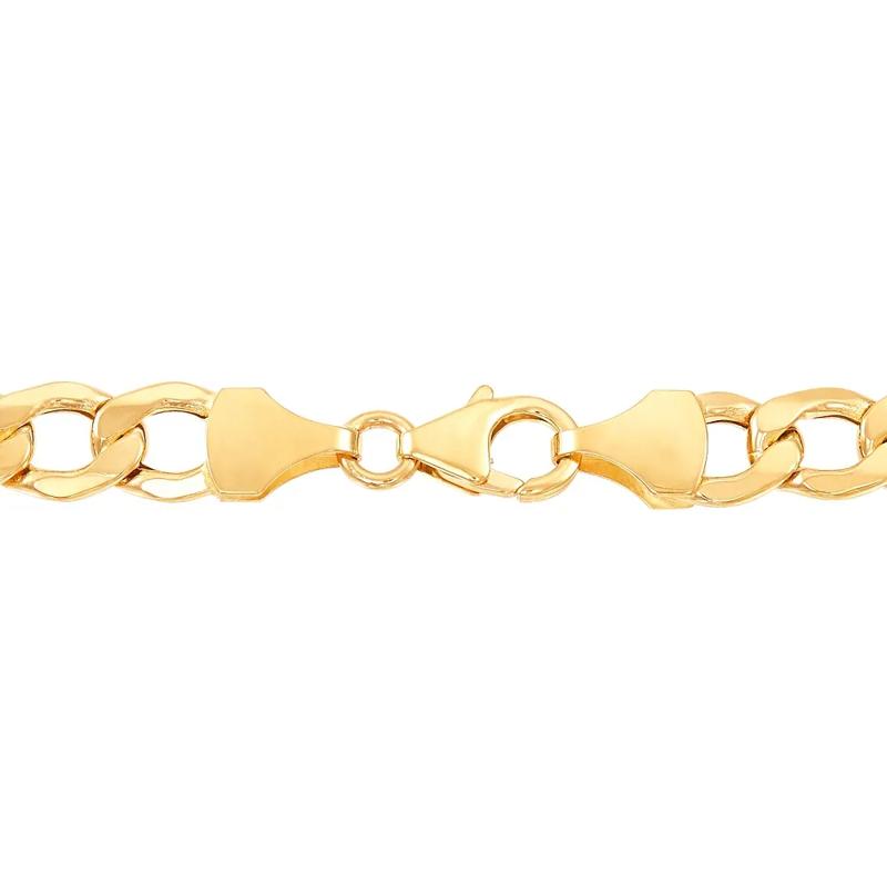 Light Beveled Curb Chain in 14K Yellow Gold, 22&rdquo; – Image 3 of 4