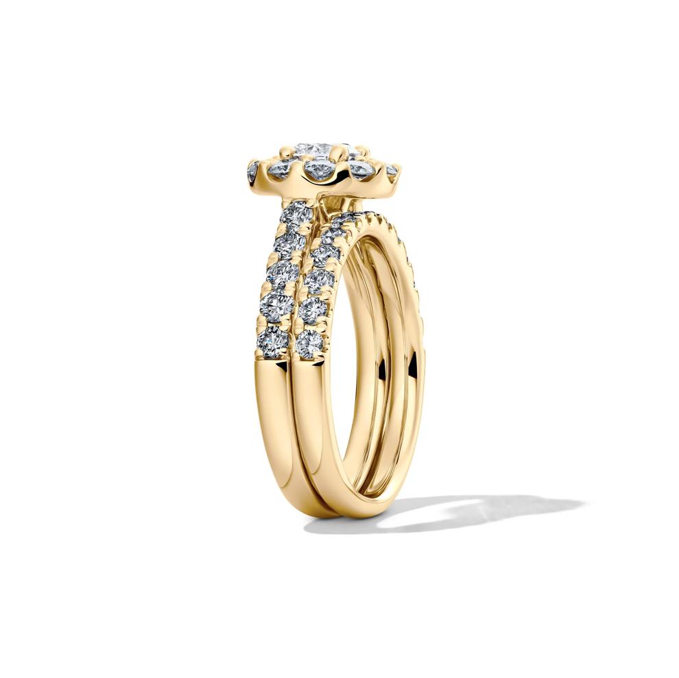 Diamond Bridal Set in 14K Yellow Gold (2 ct. tw.) – Image 3 of 6