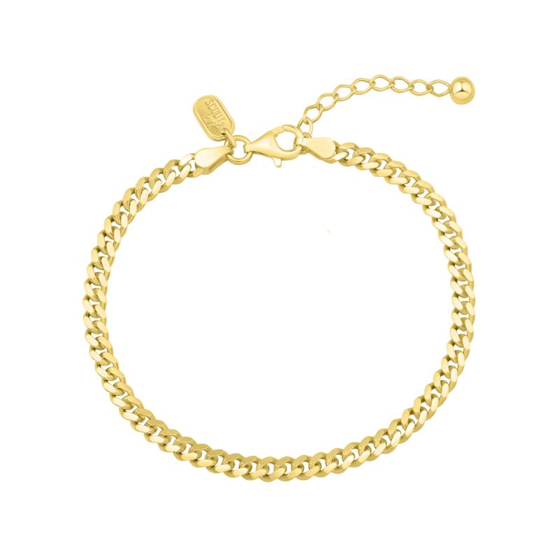 Cuban Chain Bracelet in Vermeil, 2.8MM – Image 1 of 1