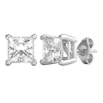 Prima Diamond 4-Prong Stud Earrings in 14K Gold