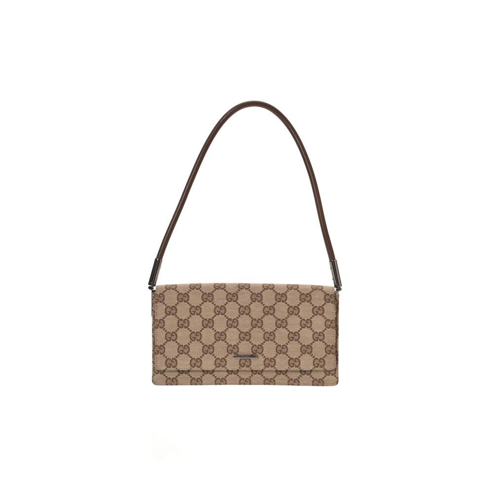 Pre-Owned Gucci GG Canvas Flap Shoulder Bag – Image 1 of 9