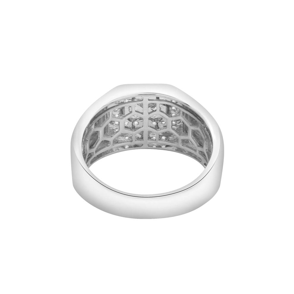 Men's Diamond Cross Ring in Sterling Silver (1/4 ct. tw.) – Image 4 of 5