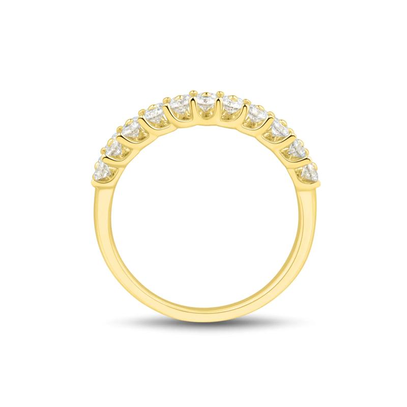 Lab Grown Diamond Double Row Band in 10K Yellow Gold &#40;1 ct. tw.&#41; – Image 2 of 3