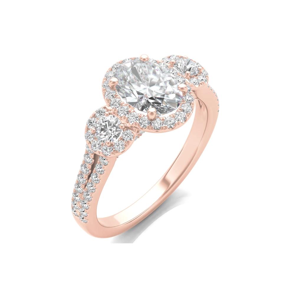 Lab Grown Diamond Oval-Shaped Engagement Ring in 14K Rose Gold (1 3/4 ct. tw.) – Image 5 of 5