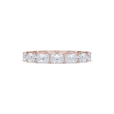 Lab Grown Diamond East-West U-Prong Eternity Band in 14K Rose Gold (3 ct. tw.)