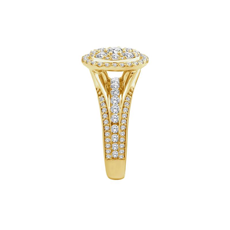 Diamond Composite Engagement Ring in 10K Yellow Gold (1 1/2 ct. tw.) – Image 3 of 3