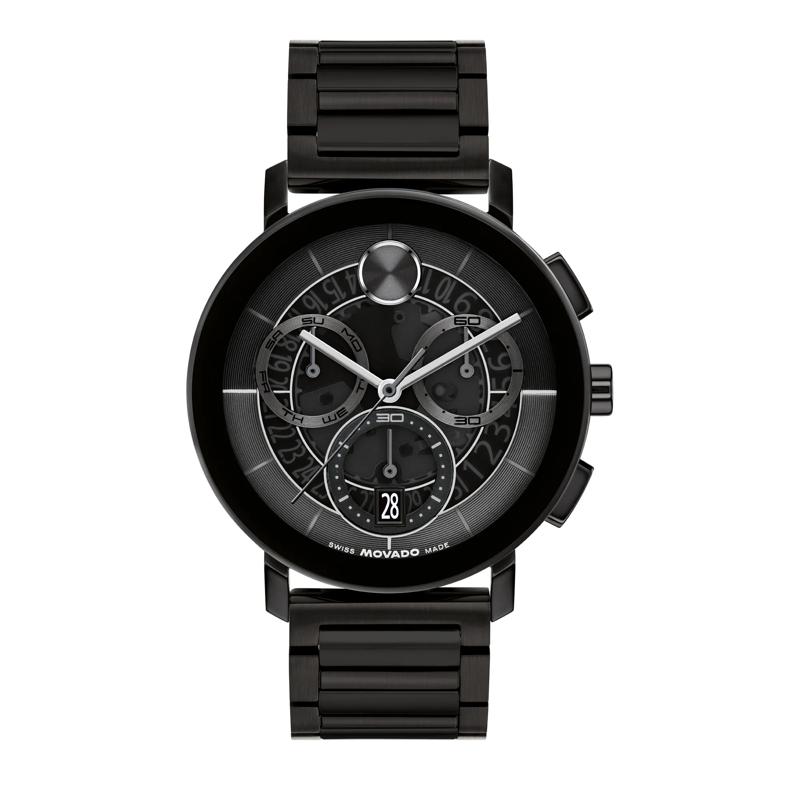 Men&#39;s Evolution Watch in Black Ion-Plated Stainless Steel, 42MM – Image 1 of 3