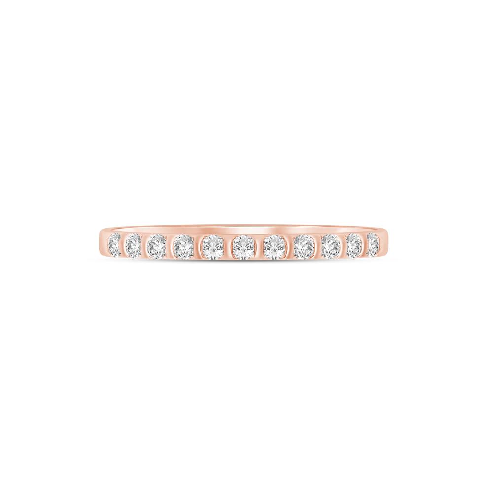 Diamond Band in 10K Rose Gold (1/7 ct. tw.) – Image 1 of 3