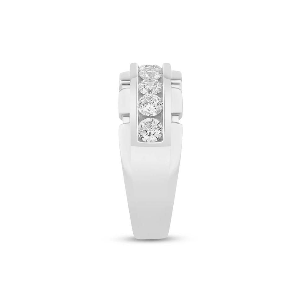 Men&rsquo;s Lab Grown Diamond Band in 14K White Gold (1-1/2 ct. tw.) – Image 3 of 3
