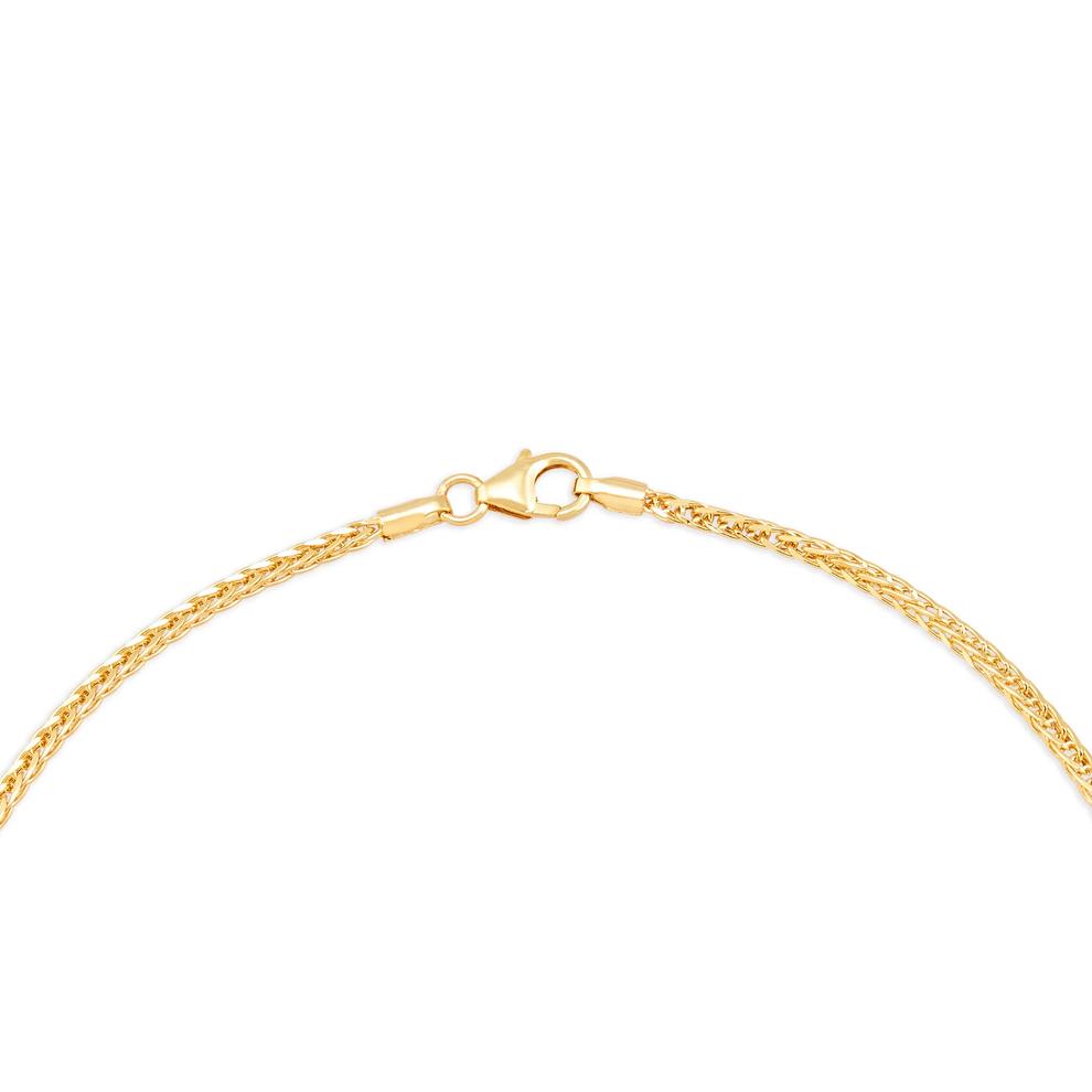 Hollow Square Wheat Chain in 14K Yellow Gold, 2.3mm, 18" – Image 2 of 4