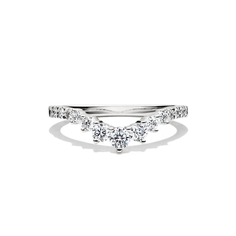 Lab Grown Diamond Contour Band in 14K White Gold &#40;1/2 ct. tw.&#41; – Image 1 of 4