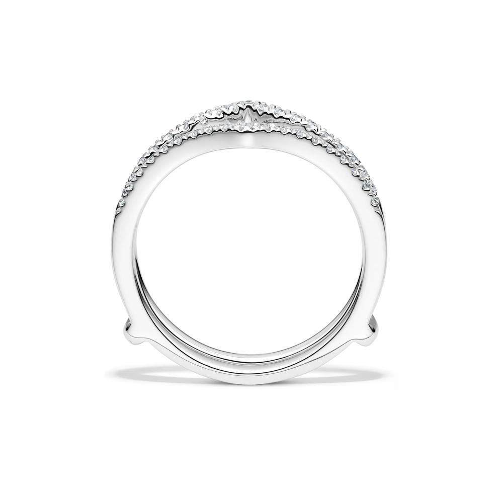 Lab Grown Diamond Chevron Ring Insert in 14K Rose White (1/4 ct. tw.) – Image 2 of 4