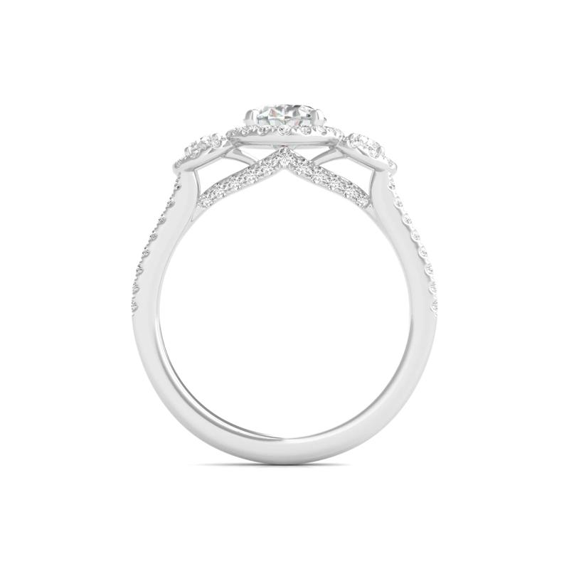 Lab Grown Diamond Oval-Shaped Engagement Ring in 14K White Gold &#40;1 3/4 ct. tw.&#41; – Image 2 of 5