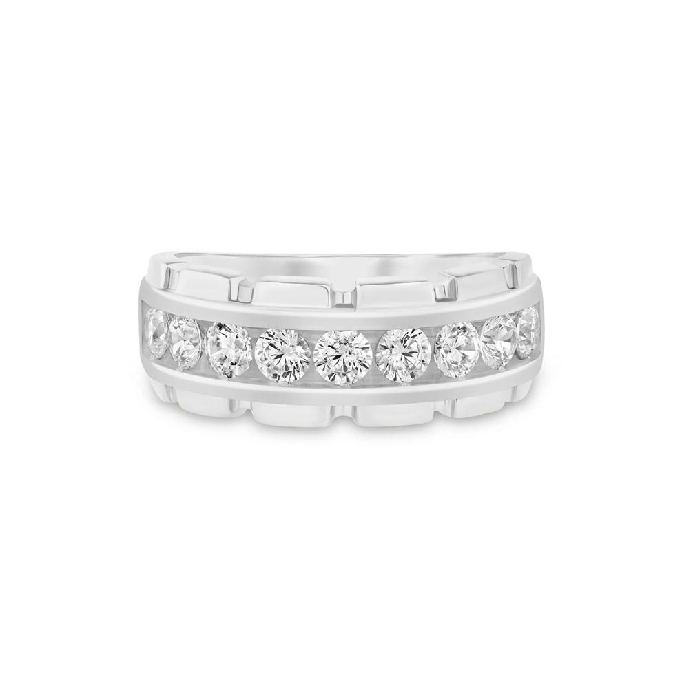 Men&rsquo;s Lab Grown Diamond Band in 14K White Gold (1-1/2 ct. tw.) – Image 1 of 3