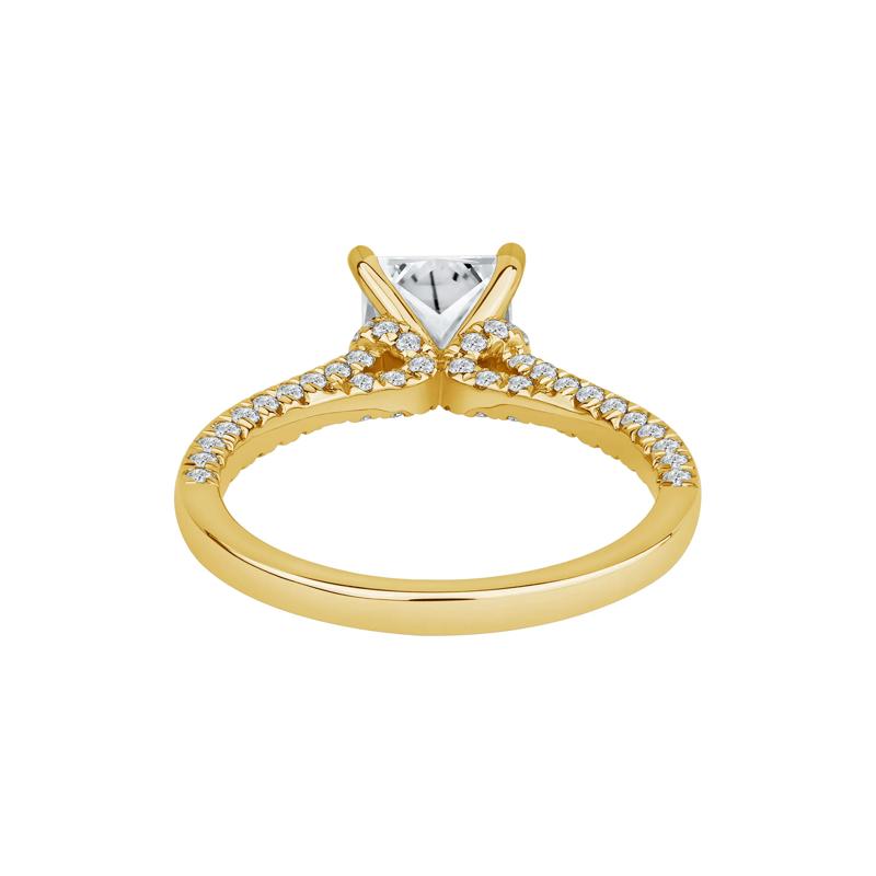 Abigail Lab Grown Diamond Engagement Ring in 14K Yellow Gold &#40;2 ct. tw.&#41; – Image 5 of 5