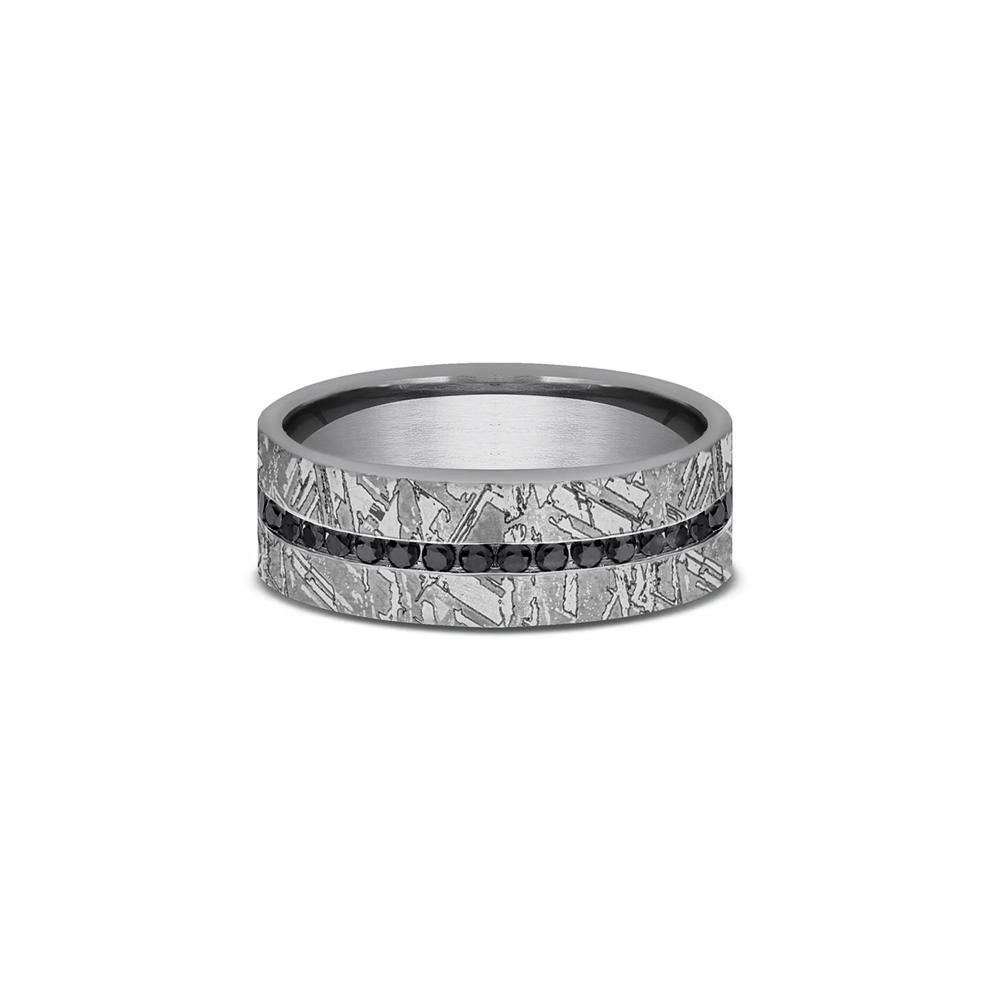 Men&rsquo;s Black Diamond Tantalum Band, 7MM (3/8 ct. tw.) – Image 1 of 3