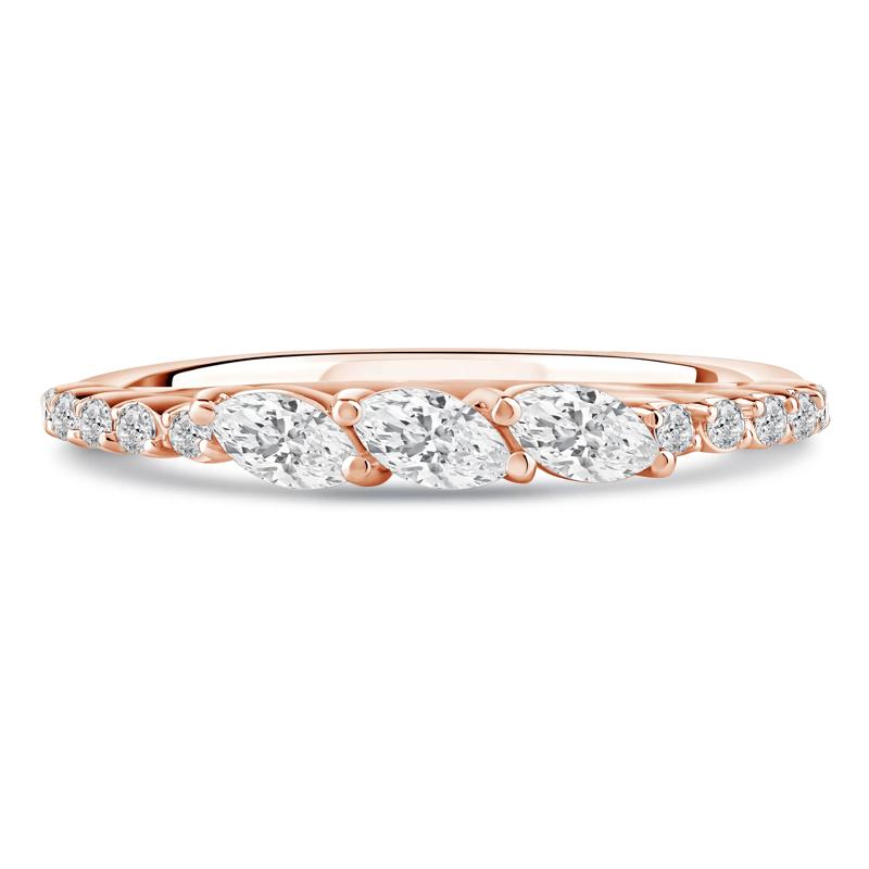 Lab Grown Diamond Band in 10K Rose Gold &#40;3/8 ct. tw.&#41; – Image 1 of 4