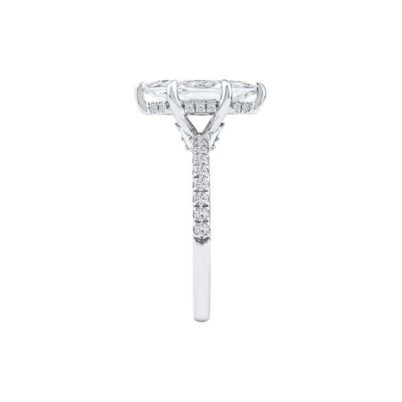 Palmer Lab Grown Diamond Marquise Engagement Ring in 14K White Gold &#40;2 7/8 ct. tw.&#41; – Image 3 of 5