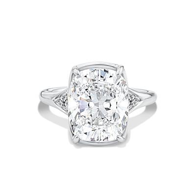 Lab Grown Diamond Engagement Ring in 14K White Gold (6 1/2 ct. tw.)
