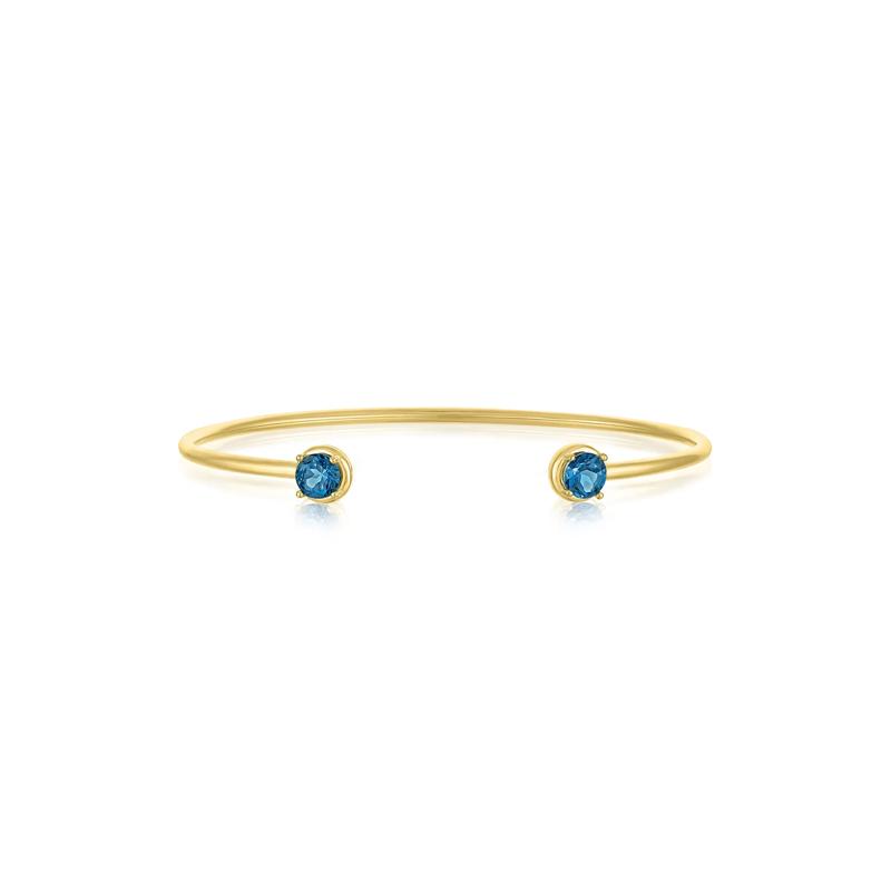 London Blue Topaz Flex Bangle in Vermeil – Image 1 of 1