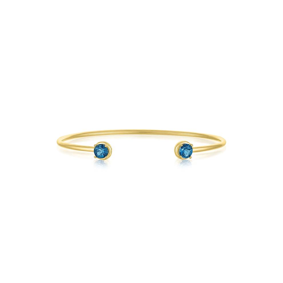 London Blue Topaz Flex Bangle in Vermeil – Image 1 of 1