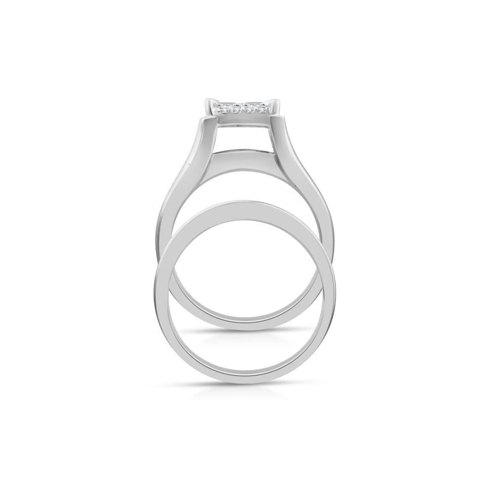 Composite Diamond Engagement Set in 14K White Gold (2 ct. tw.) – Image 2 of 3