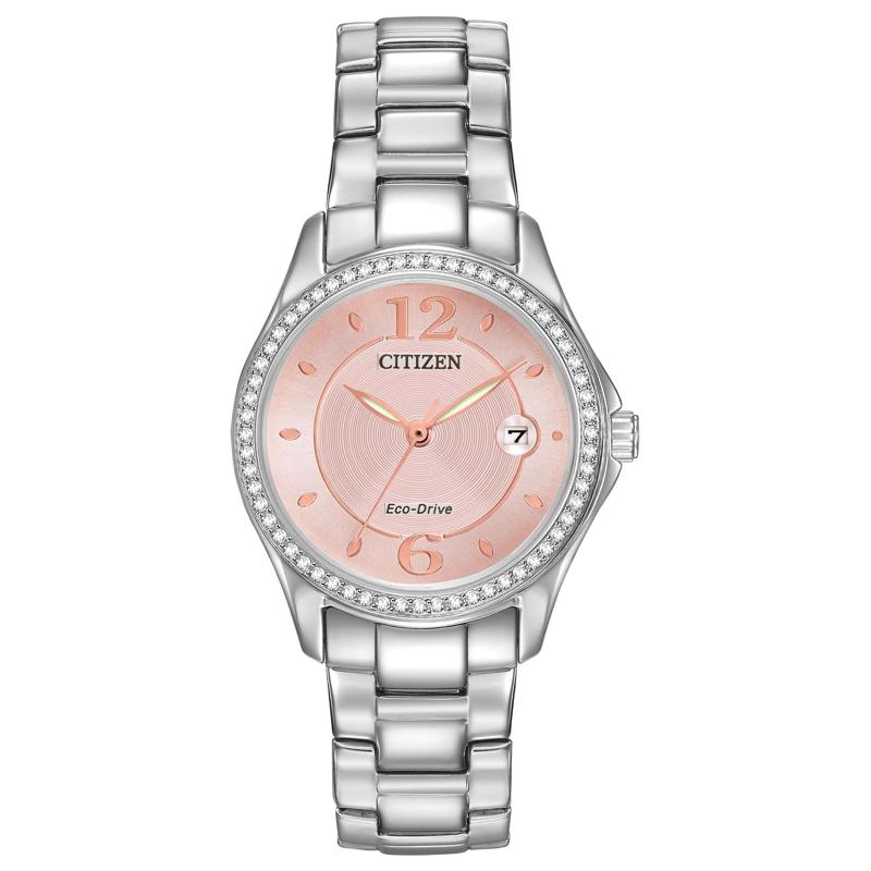 Ladies&#39; Silhouette Crystal Watch in Stainless Steel, 30MM – Image 1 of 3