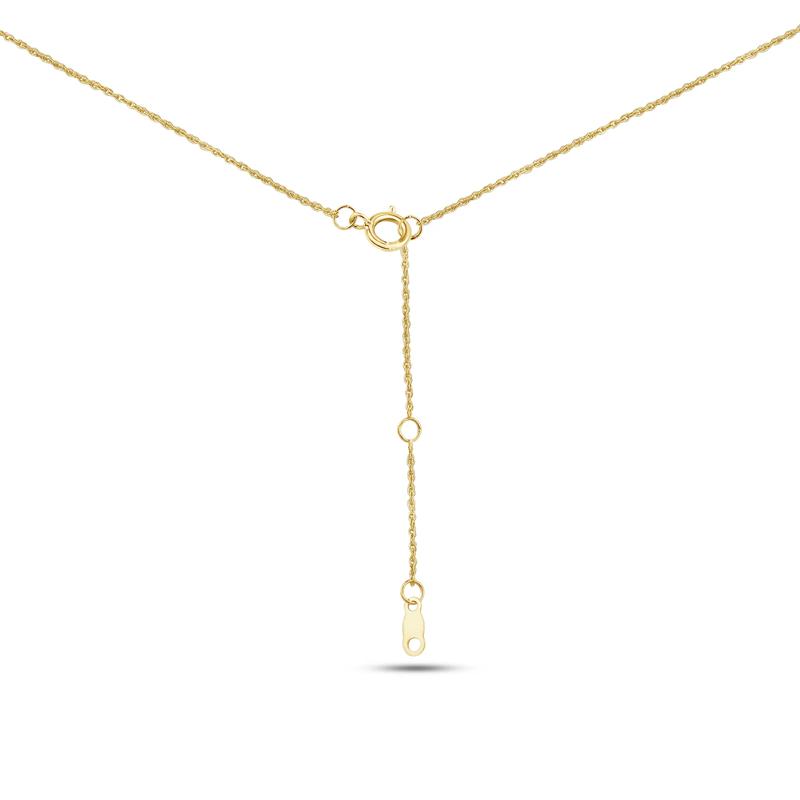 Lab Grown Graduated Diamond Necklace in 14K Yellow Gold &#40;1/2 ct. tw.&#41; – Image 3 of 4