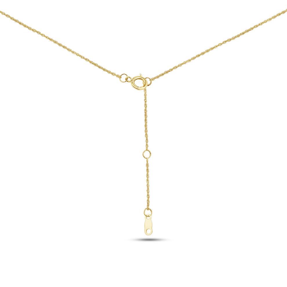 Lab Grown Graduated Diamond Necklace in 14K Yellow Gold (1/2 ct. tw.) – Image 3 of 4