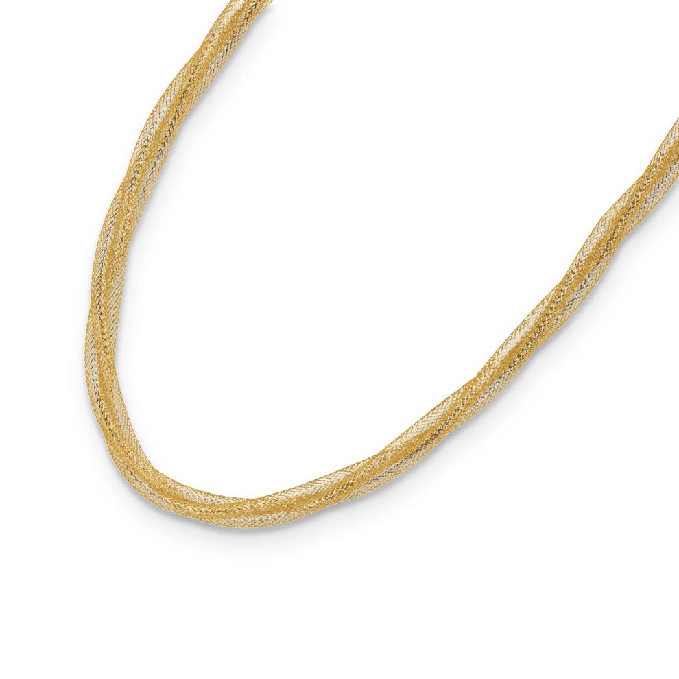 Mesh Chain in 14K Yellow Gold, 3.8mm, 17" – Image 4 of 4
