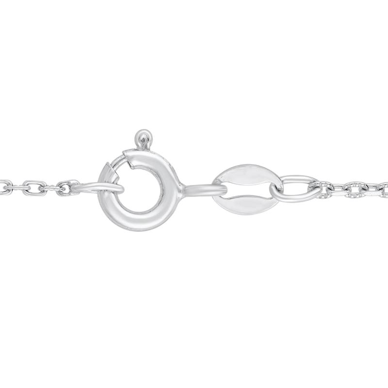 White &amp; Blue Diamond Accent Pendant Necklace in Sterling Silver – Image 3 of 3