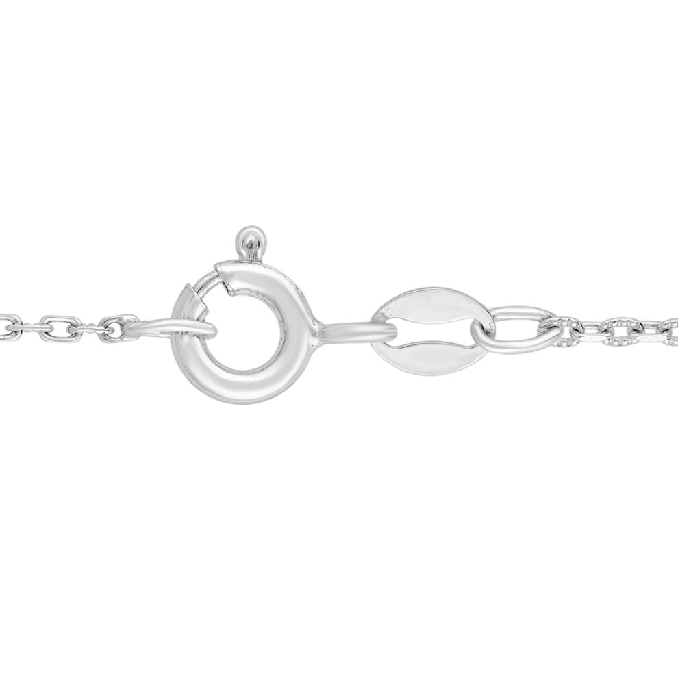 White &amp; Blue Diamond Accent Pendant Necklace in Sterling Silver – Image 3 of 3