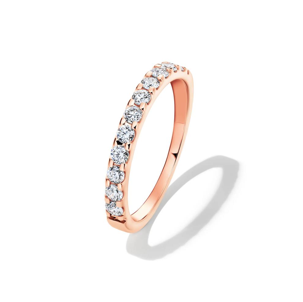 1/2 ct. tw. Lab Grown Diamond Band in 14K Rose Gold – Image 4 of 4