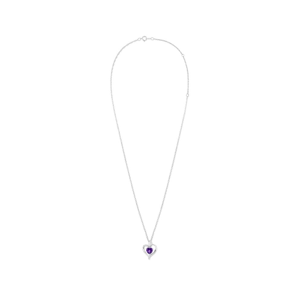 Amethyst Heart Necklace – Image 4 of 4