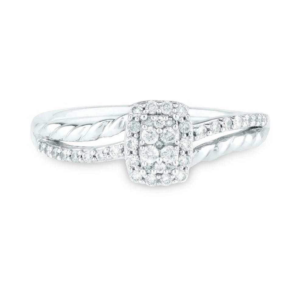 Diamond Promise Ring in 10K White Gold (1/4 ct. tw.) – Image 1 of 3