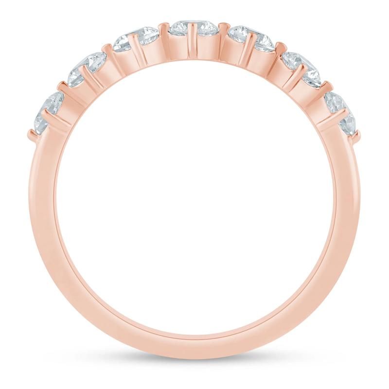 Lab Grown Diamond Anniversary Band in 10K Rose Gold (3/4 ct. tw.) – Image 2 of 3