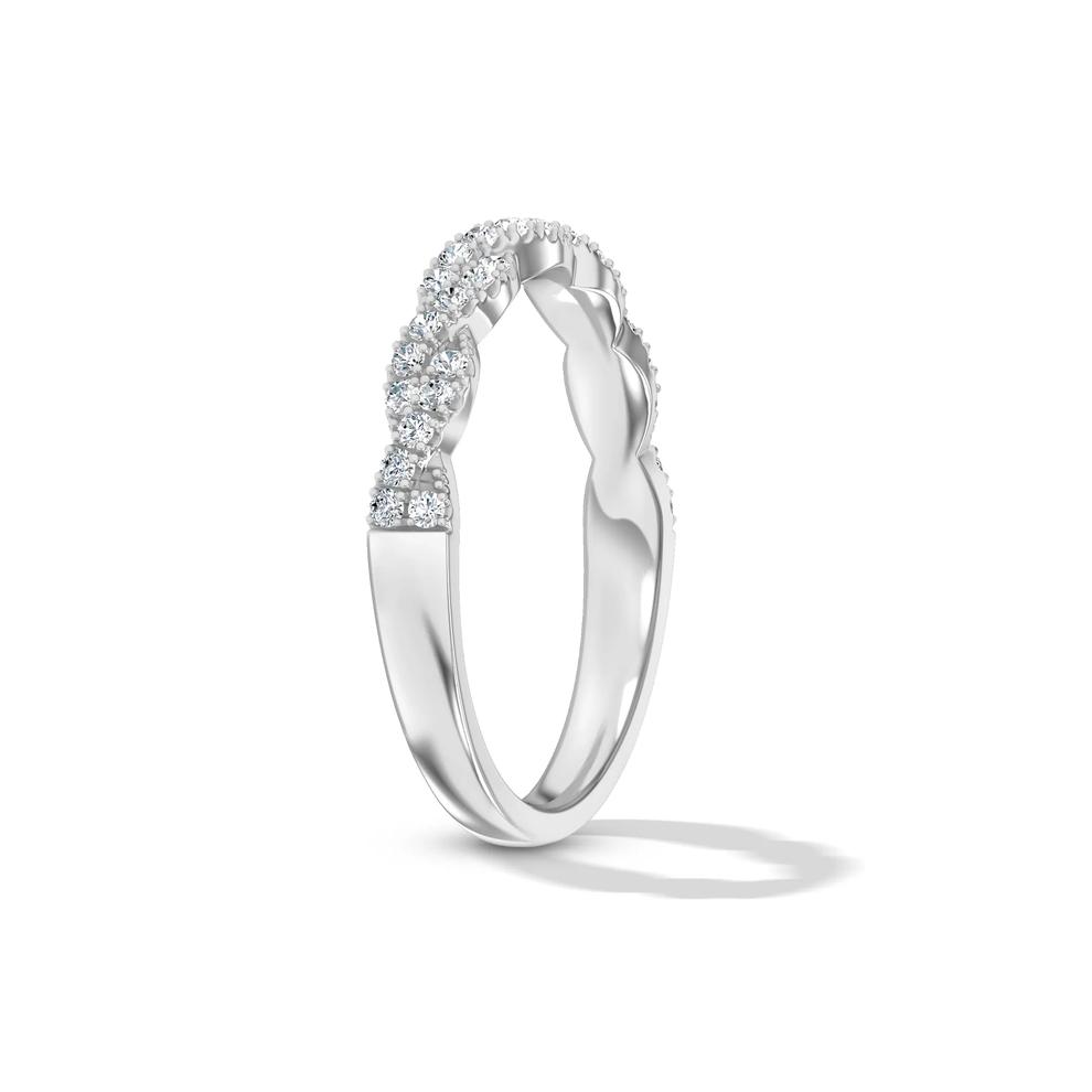 Lab Grown Diamond Twist Band in 10K White Gold (1/3 ct. tw.) – Image 3 of 5