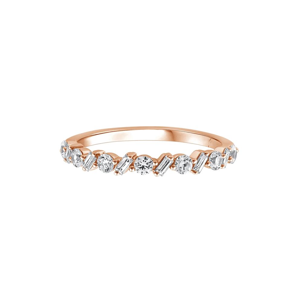 Lab Grown Diamond Band in 10K Rose Gold (1/2 ct. tw.) – Image 1 of 3