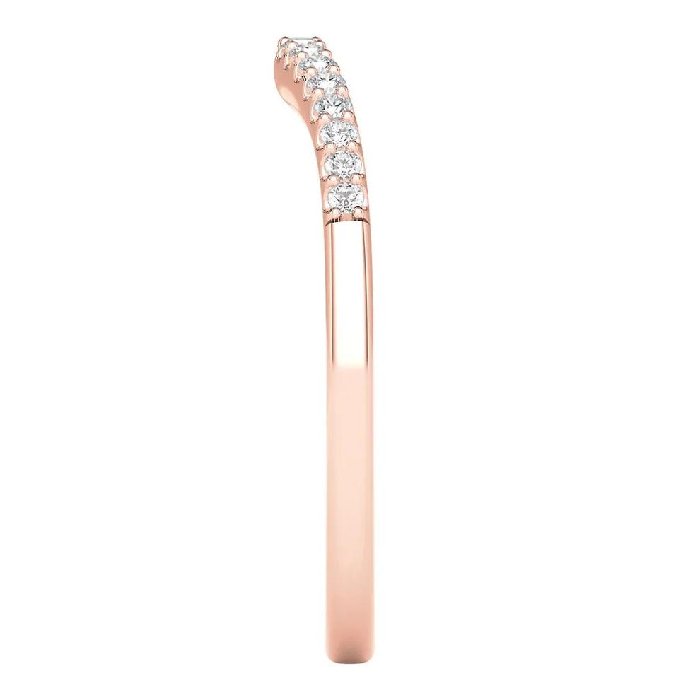 Diamond Contour Band in 14K Rose Gold (1/7 ct. tw.) – Image 4 of 4