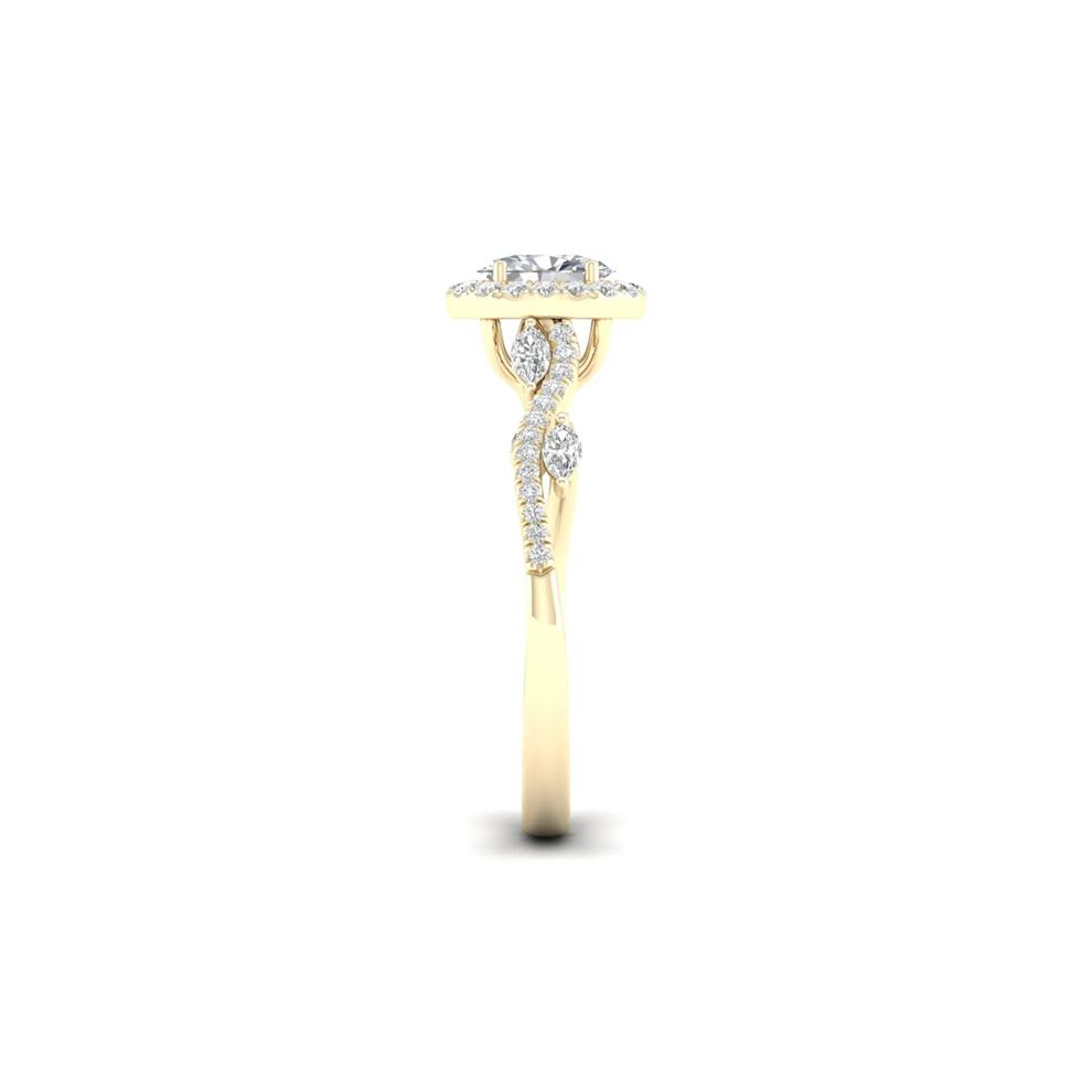 3/4 ct. tw. Diamond Engagement Ring in 14K Yellow Gold – Image 2 of 5