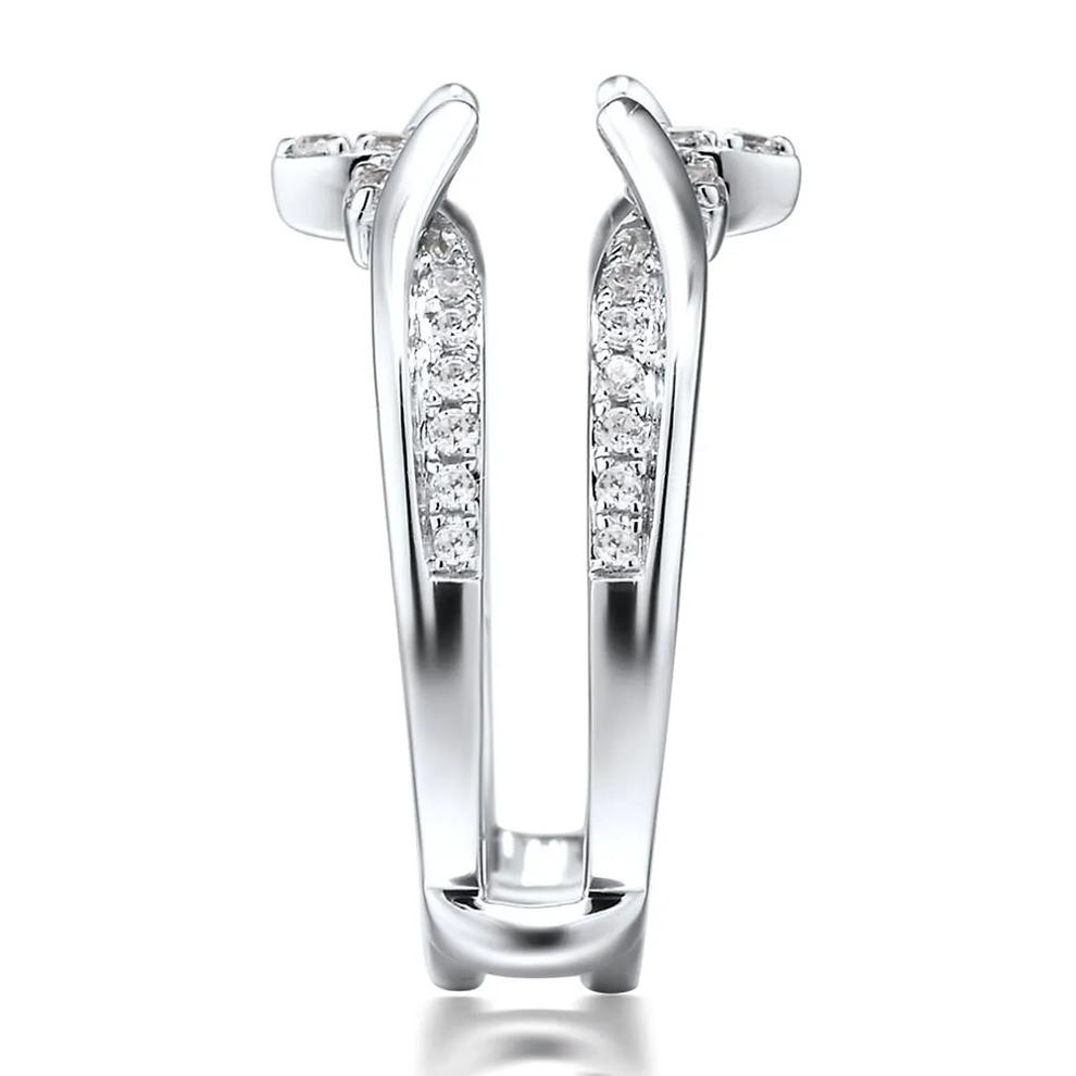 1/3 ct. tw. Diamond Ring Enhancer in 10K White Gold – Image 2 of 3