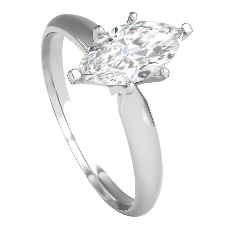 1 ct. tw. Diamond Solitaire Engagement Ring in 14K White Gold – Image 4 of 5