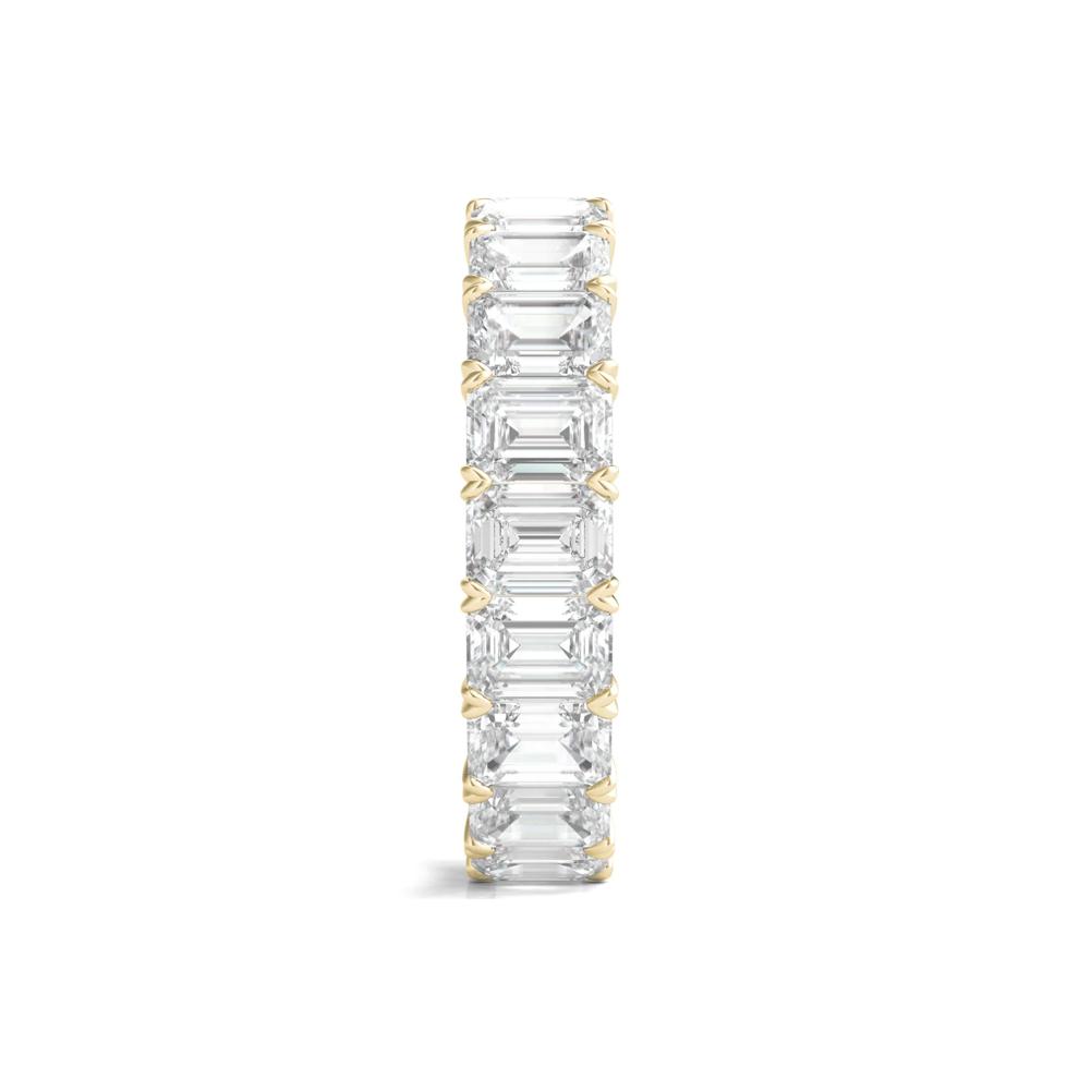 Lab Grown Emerald-Cut Diamond Eternity Band in 14K Yellow Gold (5 ct. tw.)  – Image 3 of 3